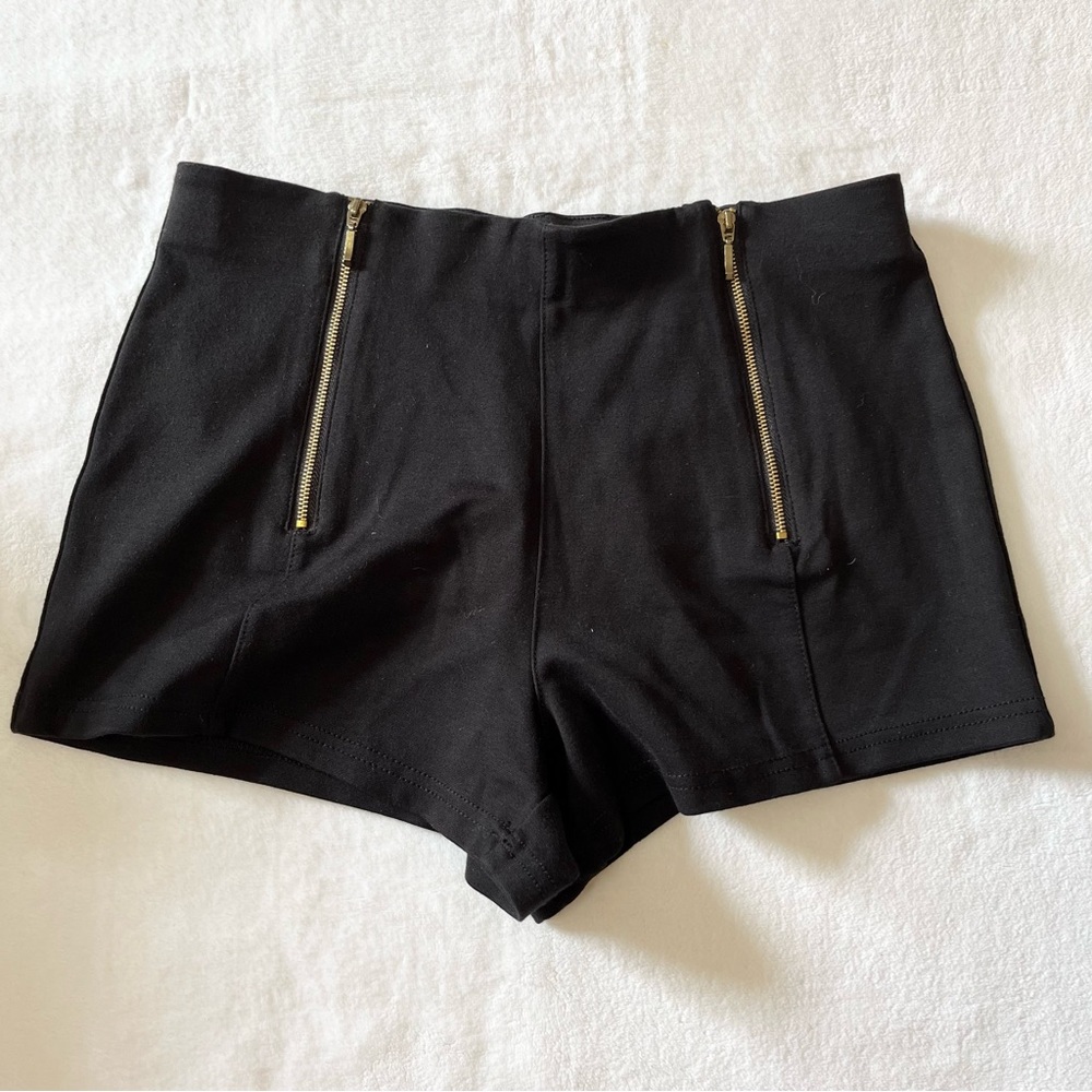 Guess Black High Rise Pull On Shorts